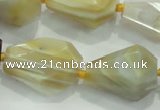 CNG377 15.5 inches 15*20mm – 25*30mm faceted nuggets agate beads