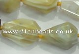 CNG377 15.5 inches 15*20mm – 25*30mm faceted nuggets agate beads