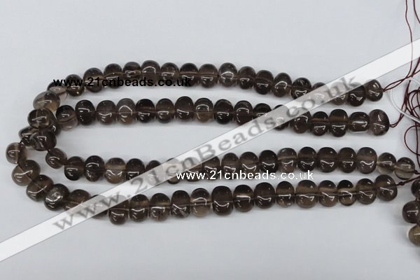 CNG38 15.5 inches 11*15mm nuggets smoky quartz gemstone beads