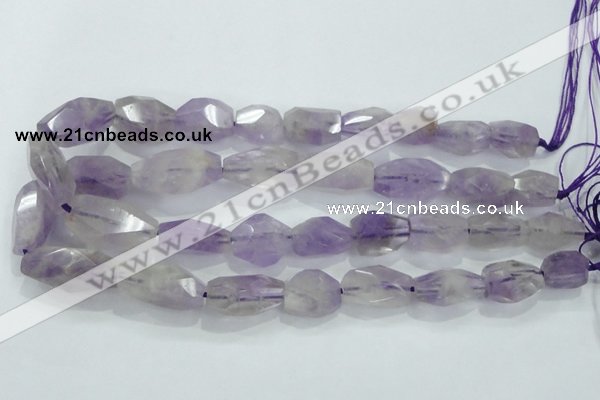 CNG390 15.5 inches 13*15mm – 16*23mm faceted nuggets lavender amethyst bead