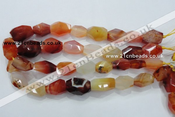 CNG391 15.5 inches 13*18mm – 18*24mm faceted nuggets agate beads