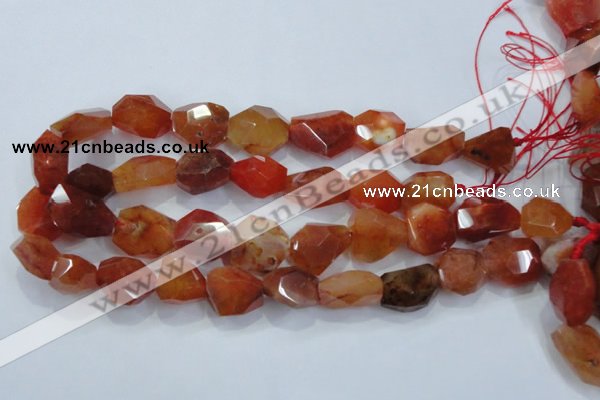 CNG392 15.5 inches 18*20mm – 22*25mm faceted nuggets agate beads