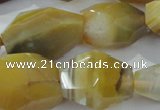 CNG396 15.5 inches 15*25mm – 22*30mm faceted nuggets agate beads