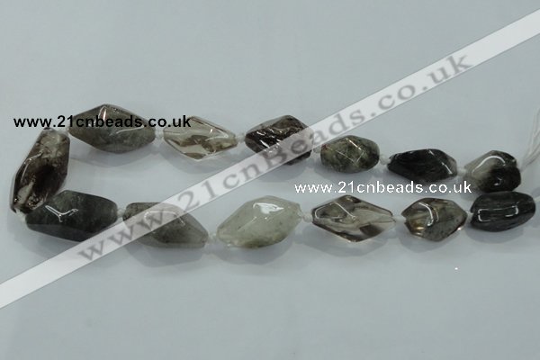 CNG410 15.5 inches 15*20mm - 20*35mm nuggets quartz beads