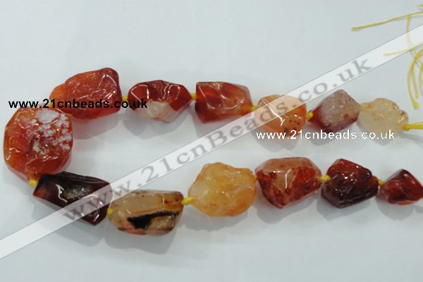 CNG414 15.5 inches 18*20mm - 28*40mm nuggets agate gemstone beads