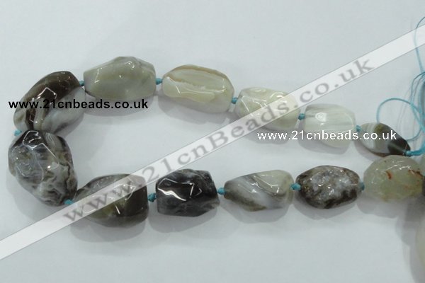 CNG415 15.5 inches 18*20mm - 28*40mm nuggets agate gemstone beads