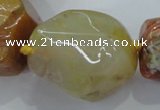 CNG416 15.5 inches 18*20mm - 28*40mm nuggets agate gemstone beads