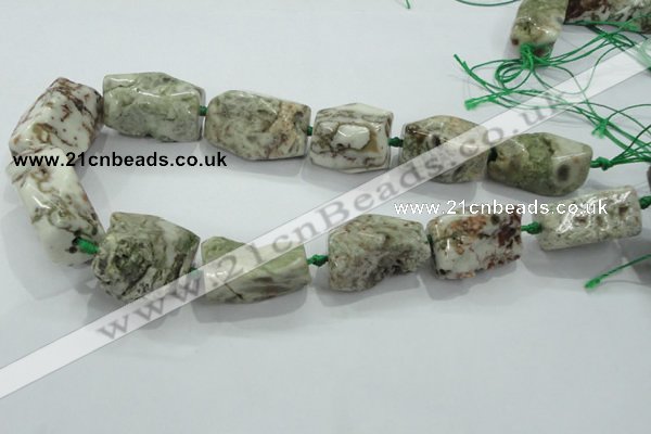 CNG417 15.5 inches 15*20mm - 25*35mm nuggets agate gemstone beads