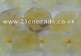 CNG431 15.5 inches 15*20mm – 25*30mm nuggets citrine gemstone beads