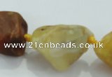 CNG432 15.5 inches 18*25mm – 25*38mm nuggets agate gemstone beads