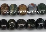 CNG44 15.5 inches 11*15mm nuggets Indian agate gemstone beads