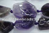 CNG441 15.5 inches 13*18mm – 18*28mm nuggets amethyst beads