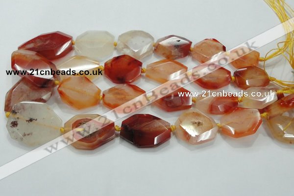 CNG446 15.5 inches 18*20mm – 30*42mm faceted nuggets agate beads