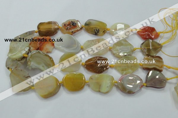 CNG452 15.5 inches 20*28mm - 30*38mm nuggets agate gemstone beads