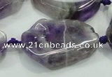 CNG453 15.5 inches 20*25mm - 25*40mm nuggets amethyst gemstone beads