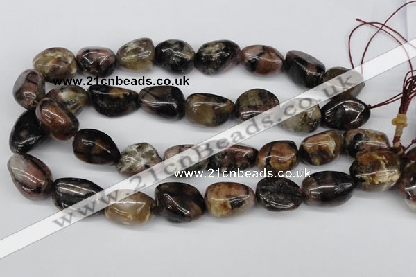 CNG46 15.5 inches 18*25mm nuggets staurolite gemstone beads