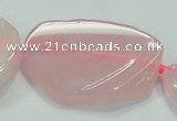 CNG460 15.5 inches 20*30mm - 45*55mm nuggets rose quartz beads