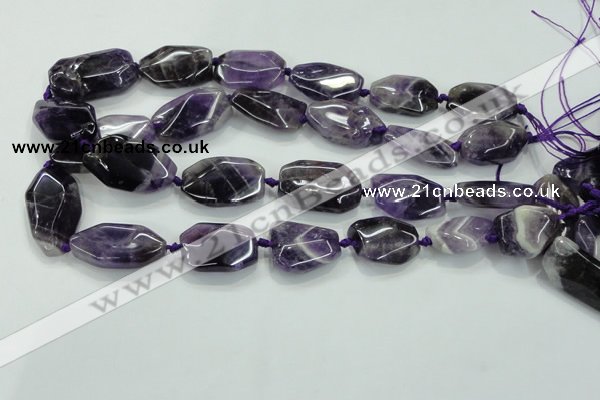 CNG466 15.5 inches 15*20mm - 20*35mm nuggets amethyst beads