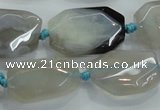 CNG467 15.5 inches 15*20mm - 20*35mm nuggets agate beads