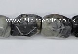 CNG47 15.5 inches 18*20mm faceted nuggets jasper gemstone beads