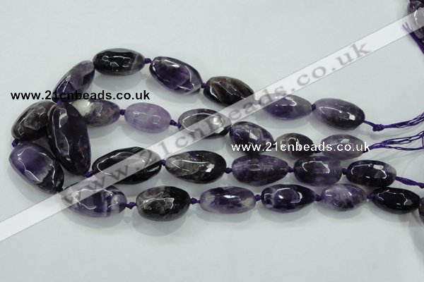 CNG476 15.5 inches 15*20mm - 25*35mm faceted nuggets amethyst beads