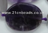 CNG485 20*30mm - 35*45mm twisted & faceted nuggets amethyst beads