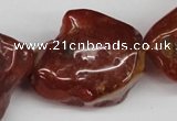 CNG49 15.5 inches 28*32mm nuggets red agate gemstone beads