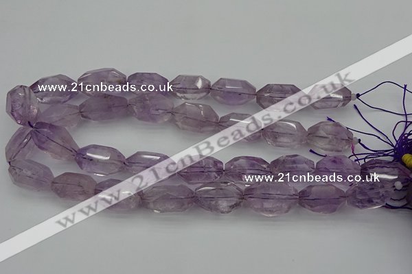 CNG5000 15.5 inches 13*18mm - 15*25mm faceted nuggets amethyst beads