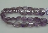 CNG5001 15.5 inches 18*25mm - 22*30mm faceted freeform amethyst beads