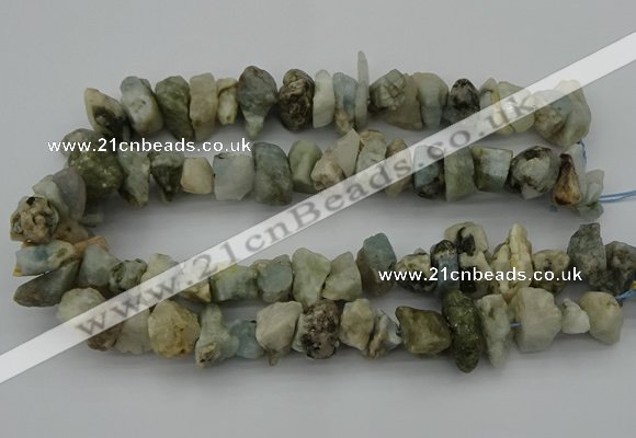 CNG5011 15.5 inches 10*15mm - 15*20mm nuggets aquamarine beads