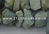 CNG5012 15.5 inches 10*15mm - 15*20mm nuggets aquamarine beads