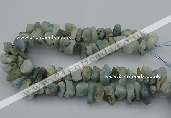 CNG5012 15.5 inches 10*15mm - 15*20mm nuggets aquamarine beads