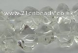 CNG5023 15.5 inches 10*14mm - 13*18mm faceted nuggets white crystal beads