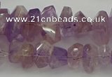 CNG5025 15.5 inches 6*10mm - 10*18mm faceted nuggets ametrine beads