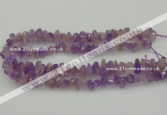 CNG5025 15.5 inches 6*10mm - 10*18mm faceted nuggets ametrine beads