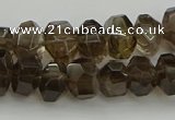 CNG5028 15.5 inches 6*9mm - 10*15mm faceted nuggets smoky quartz beads