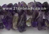 CNG5031 15.5 inches 6*15mm - 8*25mm nuggets amethyst beads