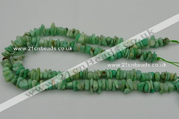 CNG5041 15.5 inches 3*8mm - 6*10mm nuggets Australia chrysoprase beads