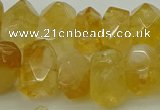 CNG5048 15.5 inches 12*16mm - 13*18mm faceted nuggets citrine beads