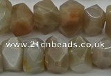 CNG5054 15.5 inches 10*14mm - 12*16mm faceted nuggets moonstone beads