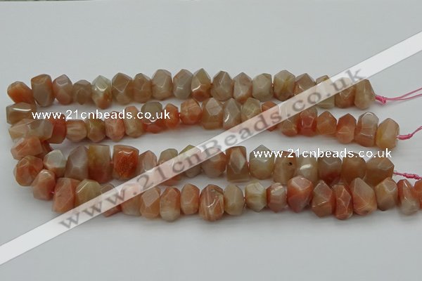 CNG5058 15.5 inches 10*14mm - 12*16mm faceted nuggets sunstone beads