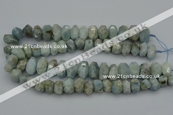 CNG5069 15.5 inches 10*14mm - 14*20mm faceted nuggets aquamarine beads