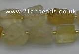 CNG5073 15.5 inches 8*10mm - 15*20mm nuggets citrine beads