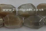 CNG5089 15.5 inches 13*18mm - 15*25mm faceted nuggets sunstone beads