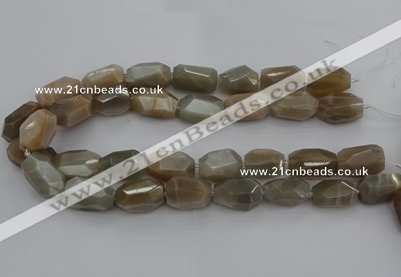 CNG5089 15.5 inches 13*18mm - 15*25mm faceted nuggets sunstone beads