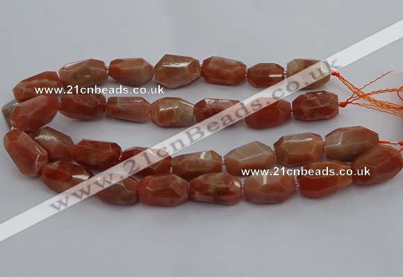 CNG5091 15.5 inches 13*18mm - 15*25mm faceted nuggets sunstone beads