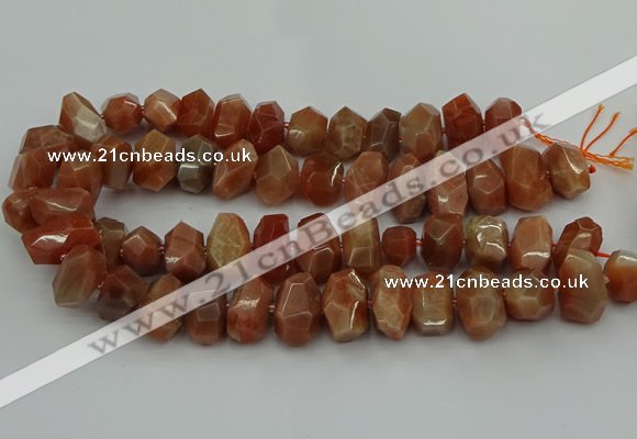 CNG5093 15.5 inches 13*18mm - 15*20mm faceted nuggets sunstone beads