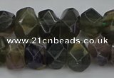 CNG5097 15.5 inches 10*14mm - 12*16mm faceted nuggets fluorite beads