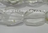 CNG5100 15.5 inches 14*20mm - 18*25mm freeform white crystal beads