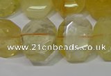 CNG5129 15.5 inches 15*18mm - 15*20mm faceted freeform citrine beads